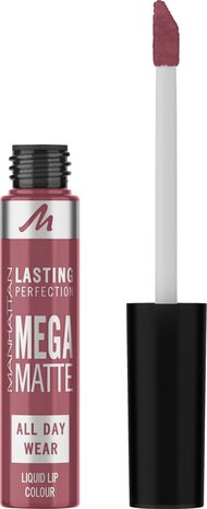 Manhattan Manhatten Lippenstift Liquid Lasting Perfection Mega Matte 210 Central Pink, 7,4ml