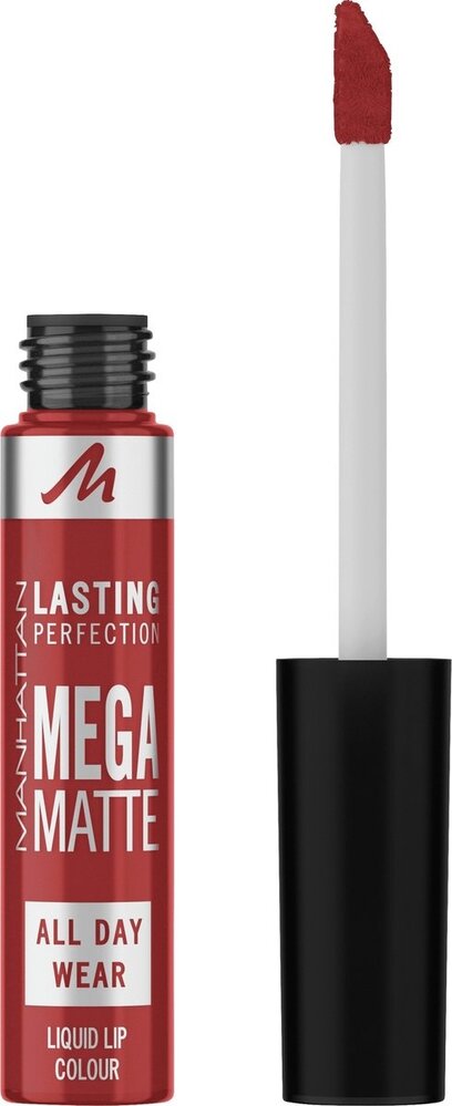 Manhattan Manhattan Lippenstift Liquid Lasting Perfection Mega Matte 930 Ruby Passion, 7,4ml