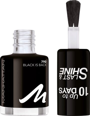 Manhattan Manhattan Nagellak Last & Shine 790 Black Is Back, 8 ml Manhattan Manhattan Nagellak Last & Shine 790 Black Is Back, 8 ml