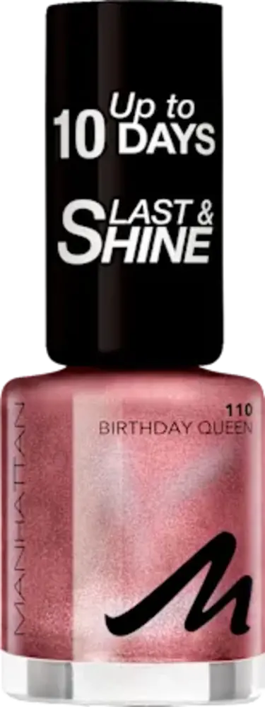 Manhattan Manhattan Nagellak Last & Shine – 110 Birthday Queen, 8 ml voor langdurige kleur en glans