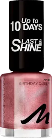 Manhattan Manhattan Nagellak Last & Shine – 110 Birthday Queen, 8 ml voor langdurige kleur en glans