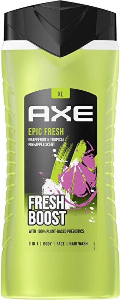 Axe Axe Douchegel XL 3in1 – Epic Fresh 400 ml | Voor Body, Face & Hair