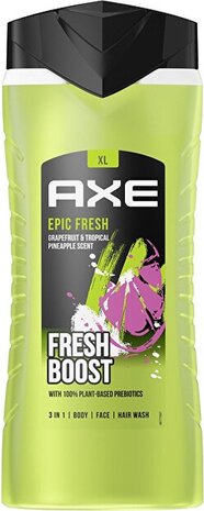Axe Axe Douchegel XL 3in1 – Epic Fresh 400 ml | Voor Body, Face & Hair