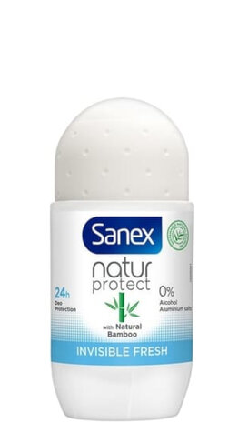 Sanex Sanex Deo Roll-on - Bamboo Invisible Fresh 50ml Sanex Sanex Deo Roll-on - Bamboo Invisible Fresh 50ml