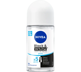 Nivea Nivea Deo Roll-on - Invisible Black & White Pure 50 ml Nivea Nivea Deo Roll-on - Invisible Black & White Pure 50 ml