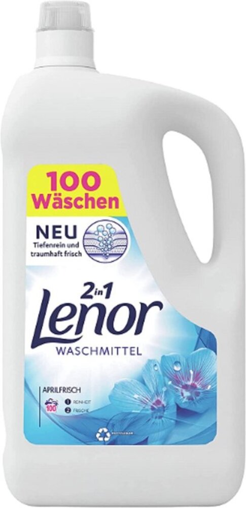 Lenor Lenor Vloeibaar Wasmiddel Frisch – 100 Wasbeurten | Krachtige Reiniger & Fris Geur