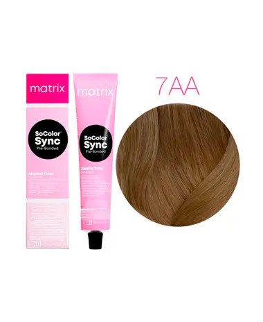 Matrix Matrix SoColor Sync Pre-Bonded 7AA – 90 ml | Demi-Permanente Haarkleuring Intens Asblond
