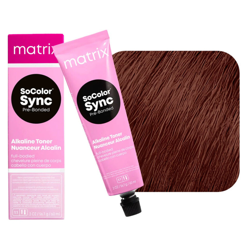 Matrix Matrix SoColor Super Sync Pre-Bonded 4BR Bruin Rood 90ml
