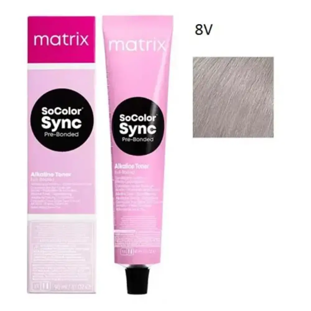 Matrix Matrix SoColor Sync Pre-Bonded 8V – 90 ml | Demi-Permanente Haarkleuring Lichtblond Violet