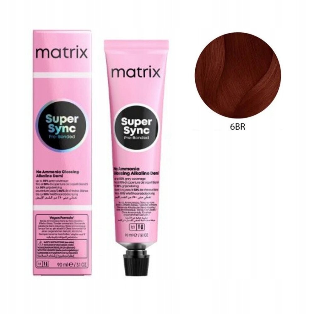 Matrix Matrix Super Sync 6BR Alkaline Demi - 90ml Matrix Matrix Super Sync 6BR Alkaline Demi - 90ml