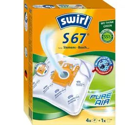 Swirl Swirl Stofzuigerzakken Set S67 Frische Action – 2 zakken + 2 geurparels