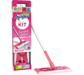 Swiffer Swiffer Vloerreiniger Starterskit 1 Dweil + 8 Droge + 3 Vochtige Vloerdoekjes Limited Edition Swiffer Swiffer Vloerreiniger Starterskit 1 Dweil + 8 Droge + 3 Vochtige Vloerdoekjes Limited Edition