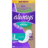 Always Daily Fresh Inlegkruisjes Long, Plantaardige Vezels, 38 Stuks Always Daily Fresh Inlegkruisjes Long, Plantaardige Vezels, 38 Stuks