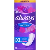 Always Daily Protect Inlegkruisjes Extra Long, Frisse Geur, 40 Stuks Always Daily Protect Inlegkruisjes Extra Long, Frisse Geur, 40 Stuks