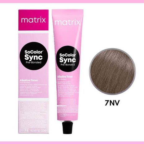 Matrix Matrix SoColor Sync Pre-Bonded Alkaline Toner 7NV 90ml Matrix Matrix SoColor Sync Pre-Bonded Alkaline Toner 7NV 90ml