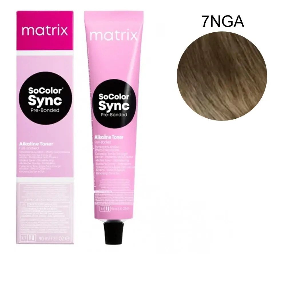 Matrix Matrix SoColor Sync Pre‑Bonded 7NGA – Medium Blond Natuurlijk Goud As Matrix Matrix SoColor Sync Pre‑Bonded 7NGA – Medium Blond Natuurlijk Goud As