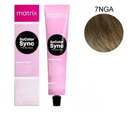 Matrix Matrix SoColor Sync Pre‑Bonded 7NGA – Medium Blond Natuurlijk Goud As