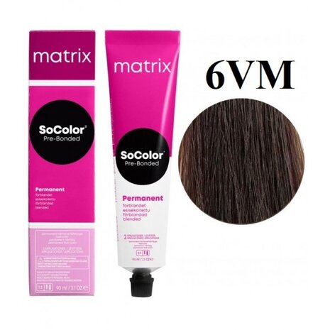 Matrix Matrix SoColor Pre‑Bonded 6VM – Donkerblond Violet Mokka Matrix Matrix SoColor Pre‑Bonded 6VM – Donkerblond Violet Mokka