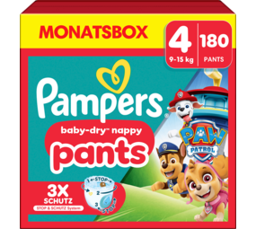 Pampers Pampers PANTS Baby Dry Paw Patrol Gr.4 Maxi 9-15kg 180 Stk.