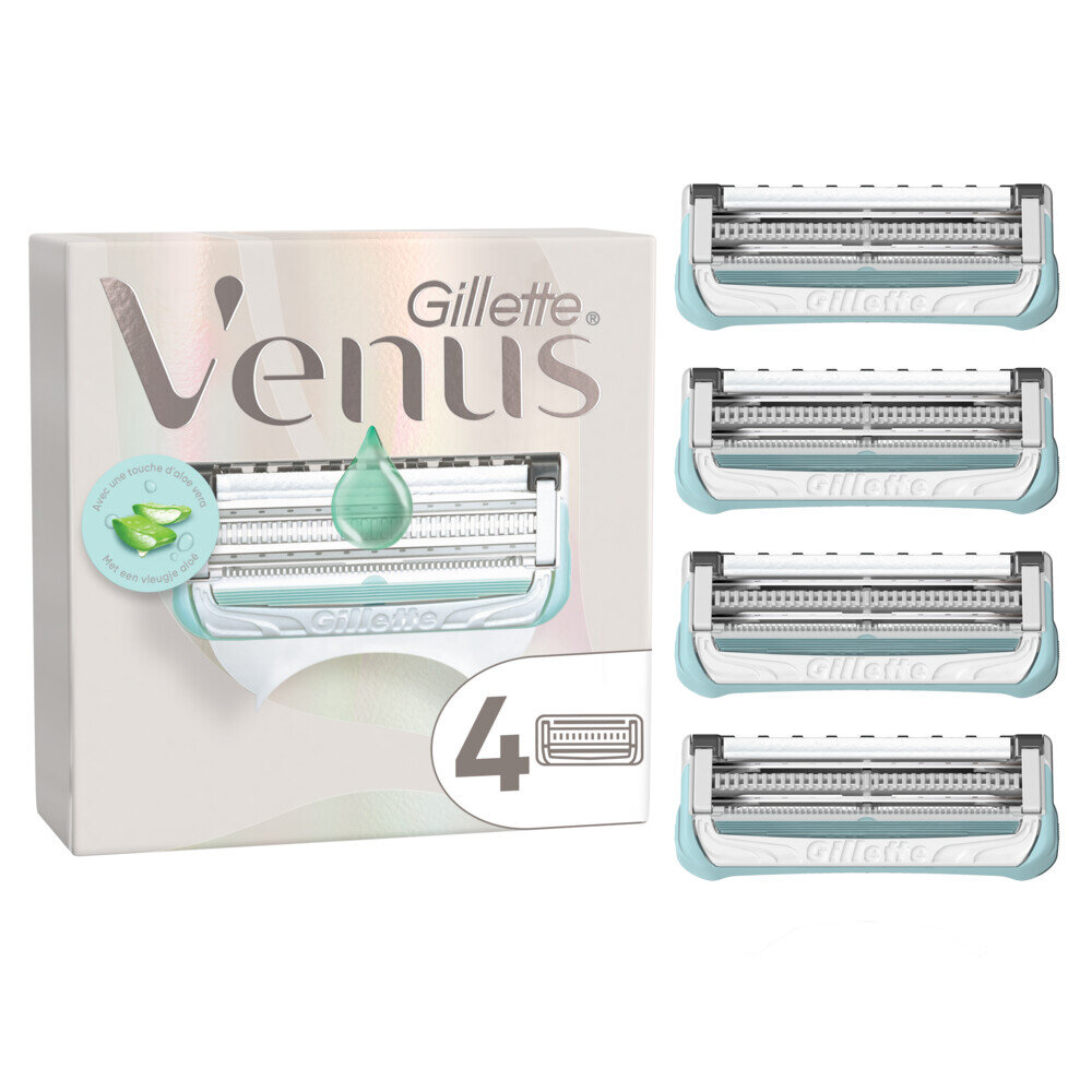Gillette Gillette Venus Satin Care Huid & Schaamhaar Scheermesjes 4 stuks Gillette Gillette Venus Satin Care Huid & Schaamhaar Scheermesjes 4 stuks
