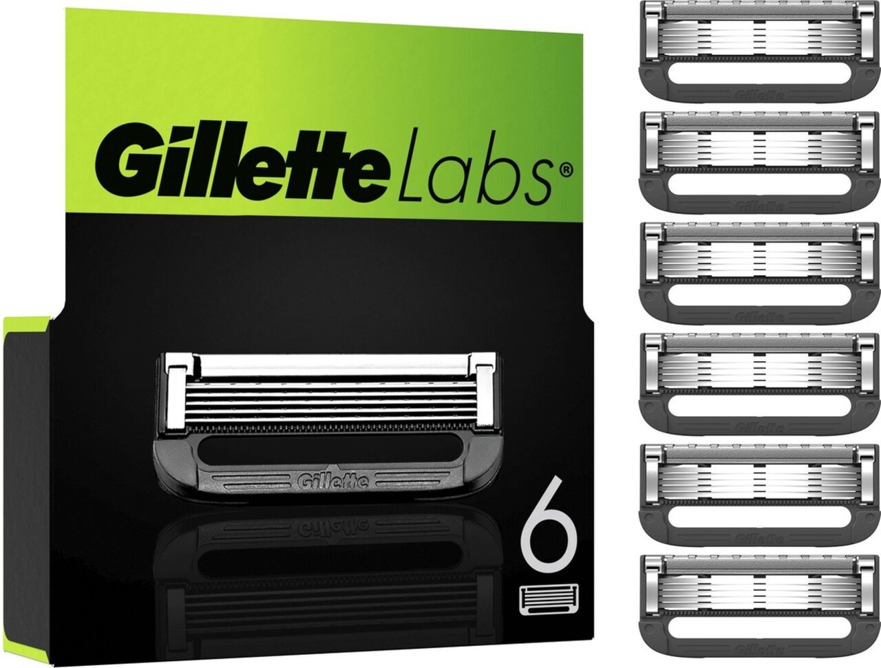 Gillette Gillette Labs Navulmesjes 6 stuks Gillette Gillette Labs Navulmesjes 6 stuks