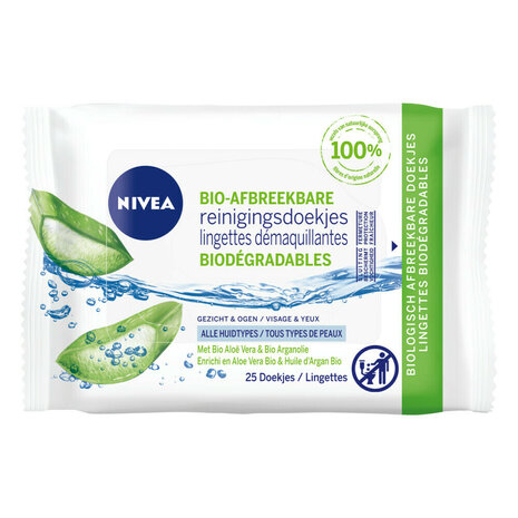 Nivea Nivea Reinigingsdoekjes Bio Aloe Vera 25 stuks Nivea Nivea Reinigingsdoekjes Bio Aloe Vera 25 stuks