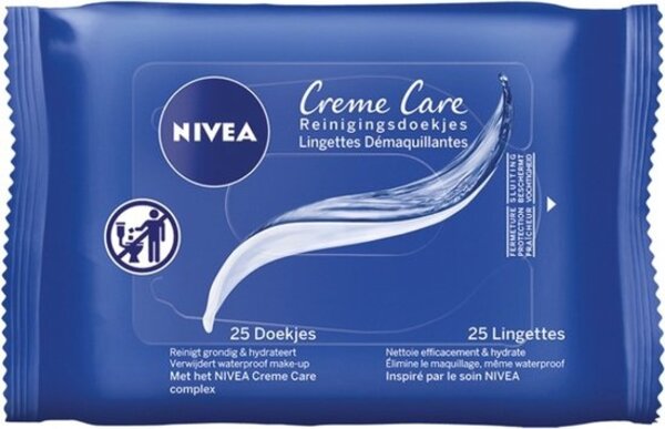 Nivea NIVEA Gezicht Reinigingsdoekjes Crème Care 25 doekjes Nivea NIVEA Gezicht Reinigingsdoekjes Crème Care 25 doekjes