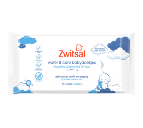Zwitsal Zwitsal Water & Care Babydoekjes - 75 stuks