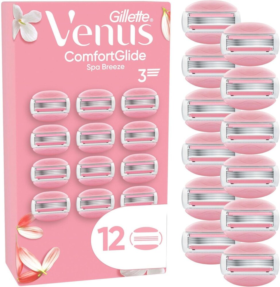 Gillette Gillette Venus Comfortglide Spa Breeze XXL 12 stuks – Scheer en verzorg tegelijk Gillette Gillette Venus Comfortglide Spa Breeze XXL 12 stuks – Scheer en verzorg tegelijk