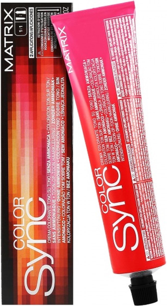 Matrix Color Sync 7MR Medium Blond Mocha Rood – 90ml - Voordeeldrogist.nl
