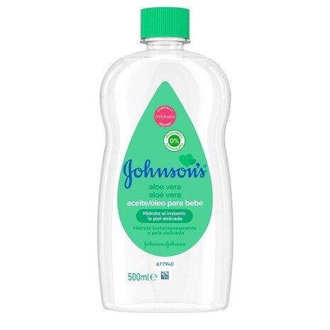 Johnson & Johnson Johnson's Baby Olie 500 ml. Groen (Aloe Vera) Johnson & Johnson Johnson's Baby Olie 500 ml. Groen (Aloe Vera)
