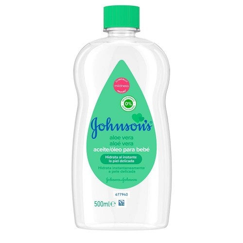 Johnson & Johnson Johnson's Baby Olie 500 ml. Groen (Aloe Vera)
