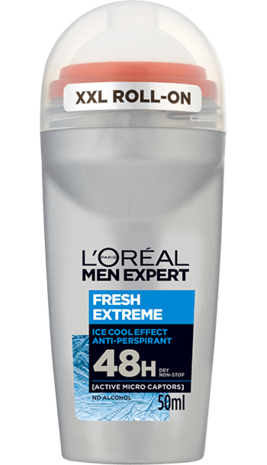 Loreal L’Oréal Men - deo roll-on - Fresh Extreme 50 ml Loreal L’Oréal Men - deo roll-on - Fresh Extreme 50 ml