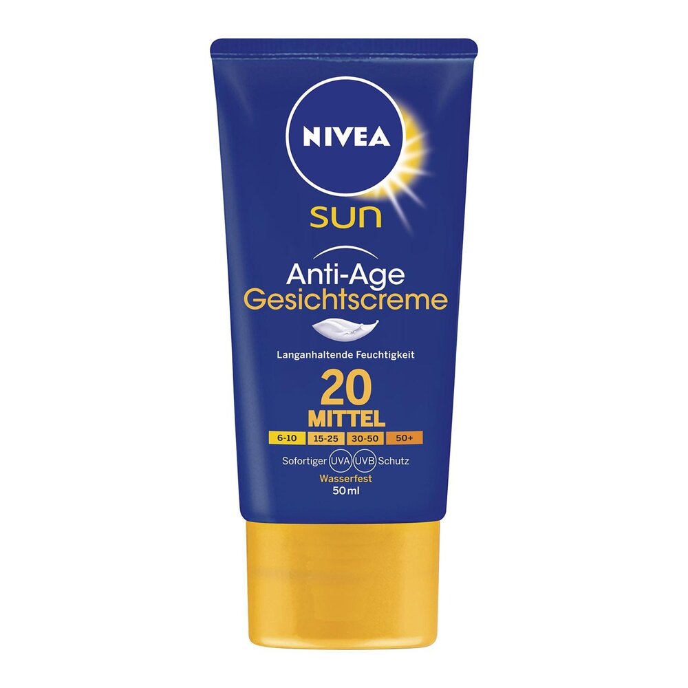 Nivea Nivea Sun Anti Age Zonnecrème Voor Het gezicht SPF20 - 50ml Nivea Nivea Sun Anti Age Zonnecrème Voor Het gezicht SPF20 - 50ml