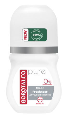 Borotalco Borotalco Deo Roll-on Pure 0% Schone Frisheid - 50 ml Borotalco Borotalco Deo Roll-on Pure 0% Schone Frisheid - 50 ml