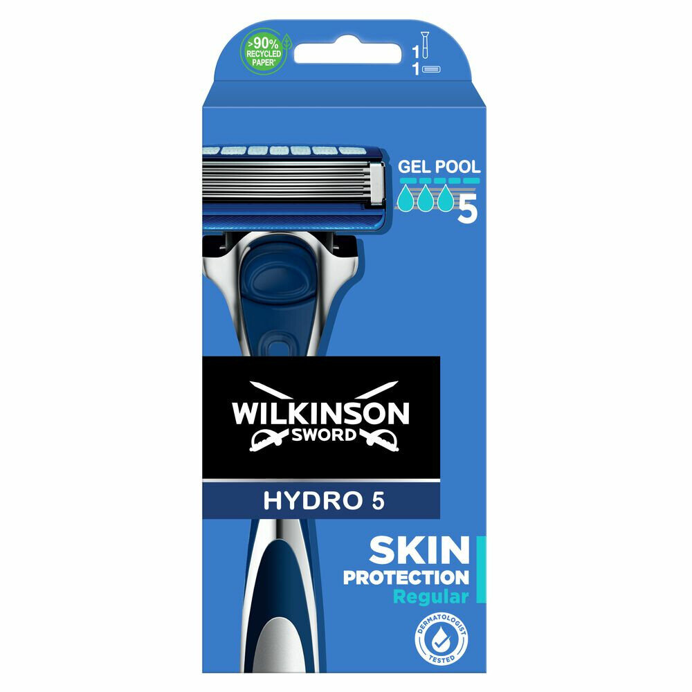 Wilkinson Wilkinson Hydro 5 Scheerapparaat Skin Protection Regular - 2 mesjes Wilkinson Wilkinson Hydro 5 Scheerapparaat Skin Protection Regular - 2 mesjes