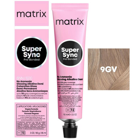 Matrix Matrix - SuperSync Pre-Bonded - 9GV/9.32 Heel Licht Blond Goud Violet - 90ml