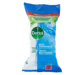 Dettol Dettol Antibacteriële Multi‑reinigingsdoekjes 110 doekjes Dettol Dettol Antibacteriële Multi‑reinigingsdoekjes 110 doekjes