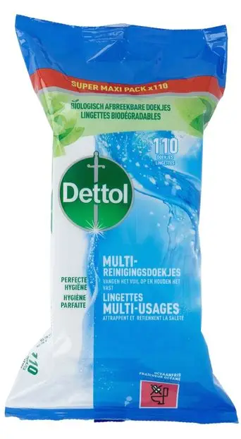 Dettol Dettol Antibacteriële Multi-reinigingsdoekjes 110 doekjes