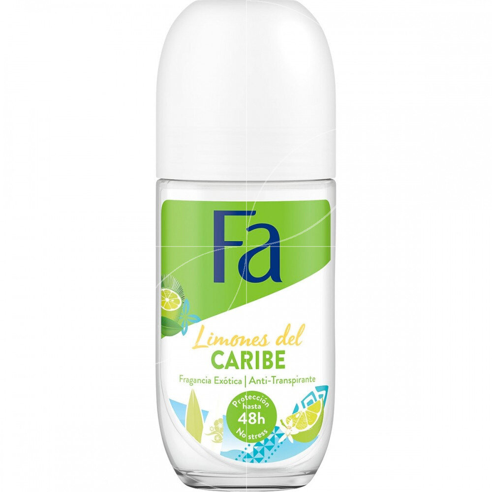 Fa Fa Deodorant Roll-On Limones del Caribe 48h 50ml Fa Fa Deodorant Roll-On Limones del Caribe 48h 50ml