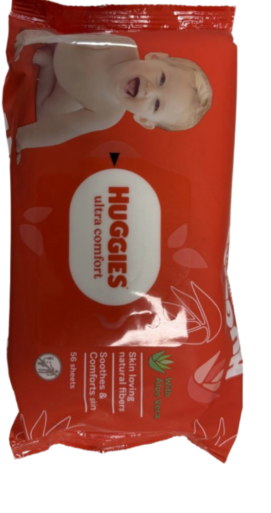 Huggies Huggies Ultra Comfort with Aloe Vera | 56 doekjes Huggies Huggies Ultra Comfort with Aloe Vera | 56 doekjes