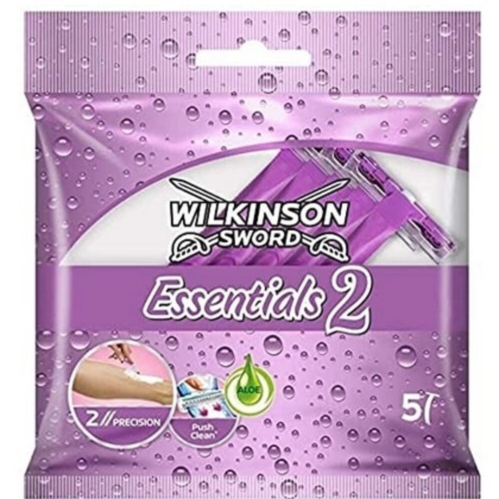 Wilkinson Wilkinson Sword Essentials 2 Wegwerpscheermesjes - 5 Stuks Wilkinson Wilkinson Sword Essentials 2 Wegwerpscheermesjes - 5 Stuks