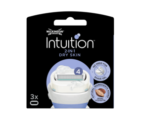 Wilkinson Wilkinson Intuition 2-in-1 Navulmesjes Dry Skin 3 stuks Wilkinson Wilkinson Intuition 2-in-1 Navulmesjes Dry Skin 3 stuks