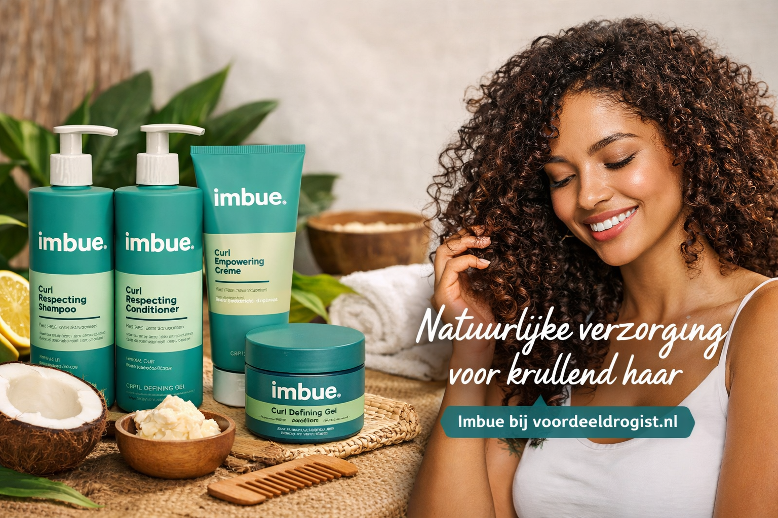 Zo verzorg je krullen op een natuurlijke manier met Imbue