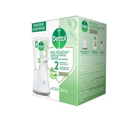 Dettol Dettol No-Touch Automatische Zeepdispenser Wit Aloe Vera & Bamboe Navulling 250 ml
