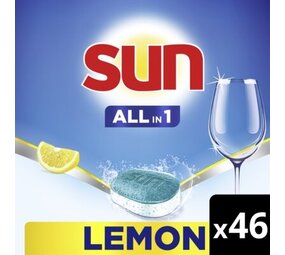 Sun Sun All in 1 Vaatwastabletten 54 stuks Lemon Sun Sun All in 1 Vaatwastabletten 54 stuks Lemon