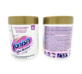 Vanish Vanish Oxi Action - Vlekkenverwijderaar Poeder - Zonder Bleek - Witte Was - 550 Gram