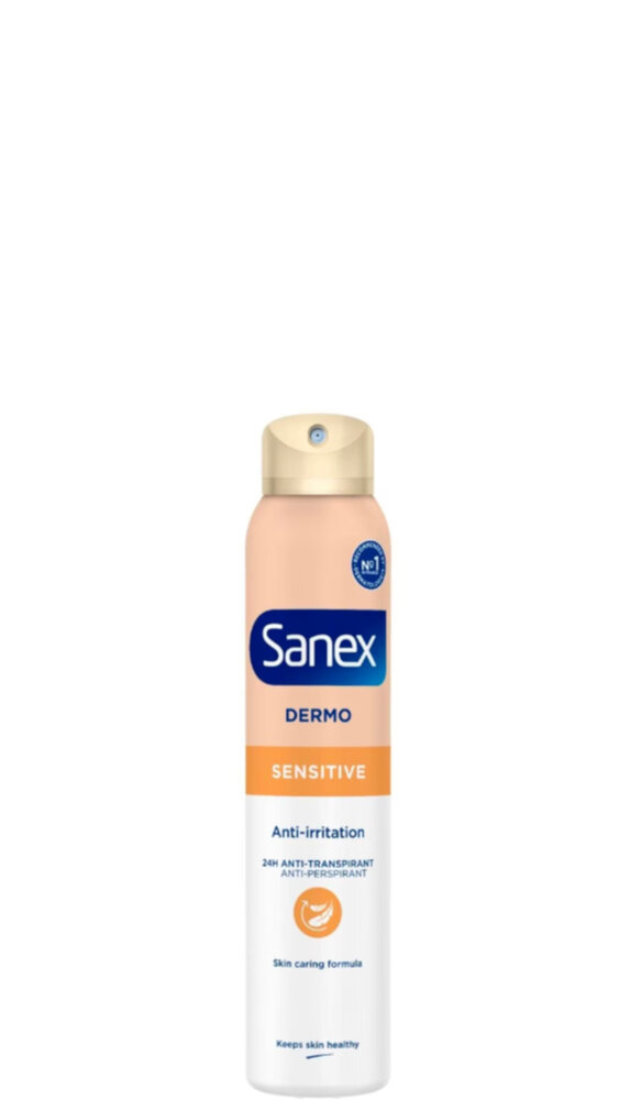 Sanex Sanex Dermo - Gevoelig - Deodorant Spray - 24h Anti-Transpirant - Anti-Irritatie - 150 ml