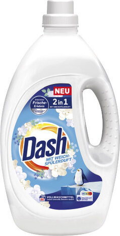 Dash Dash 2in1 Wit Vloeibaar Wasmiddel & Wasverzachter 80 Wasbeurten