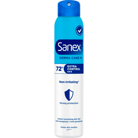 Sanex Sanex Derma Care+ Extra Control 72H Antitranspirant Deodorant Spray 200ml